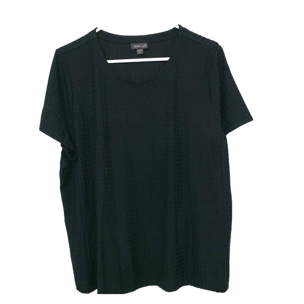 CLOSING STORE SALE J Jill Black Square Design Top